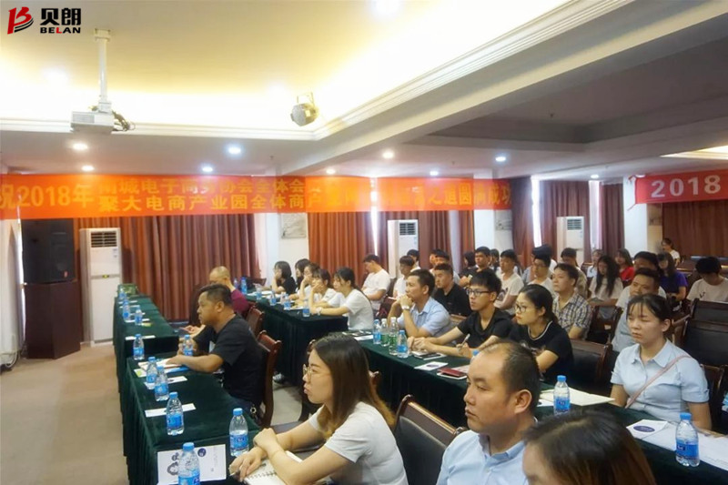 贝朗网销组员工参加课程现场